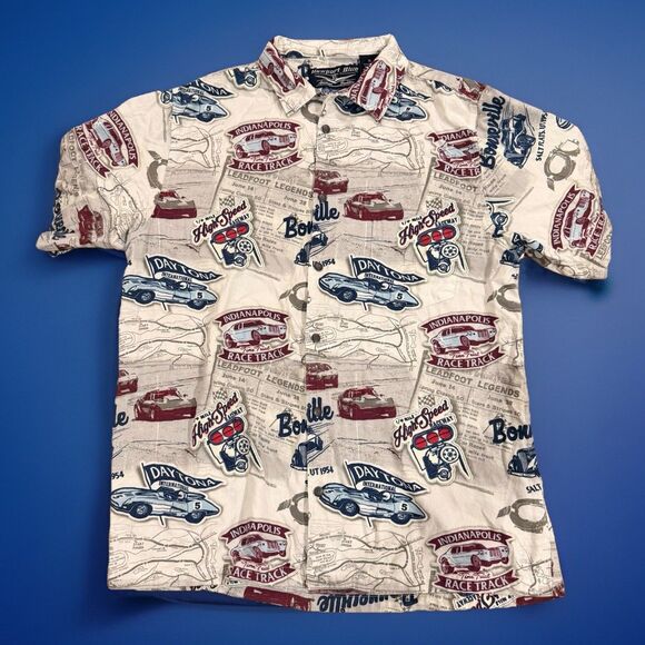 Newport Blue Other - NEWPORT BLUE Men Size XL GM Racing Button Up Casual Shirt American Tradition GUC